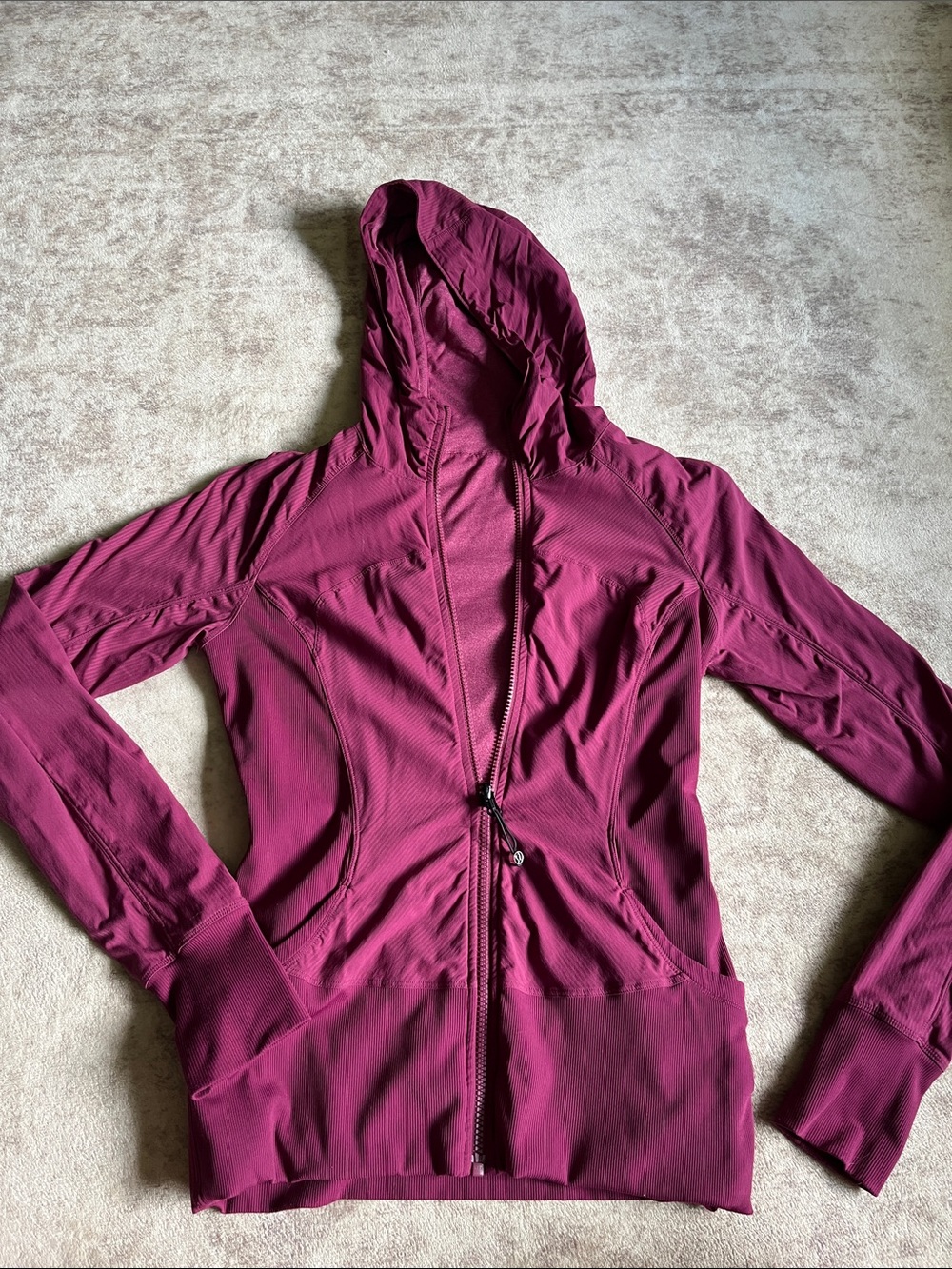 lululemon athletica Hooded Utility Jacket in Plum Berry
